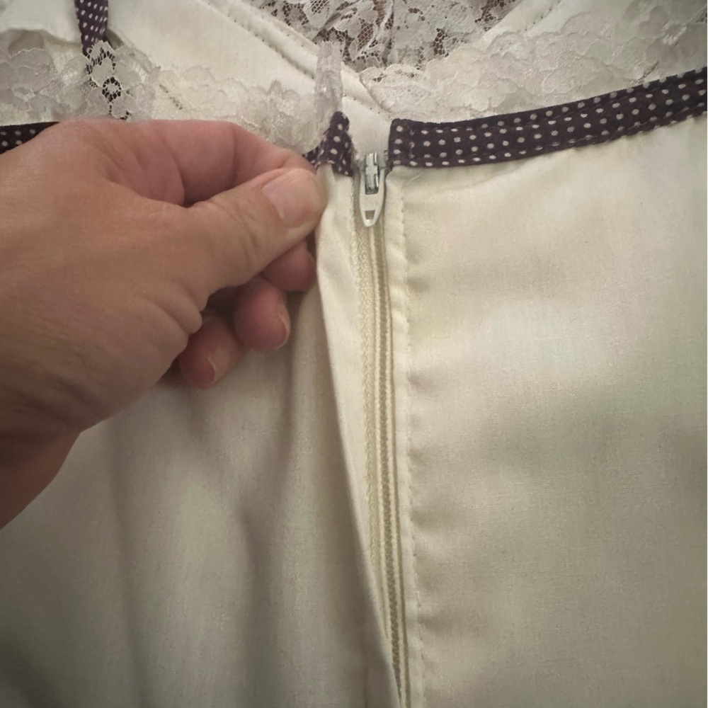 Gunne Sax By Jessica Vintage Label prairie dress sleeveless cotton floral 11 - Picture 9 of 14
